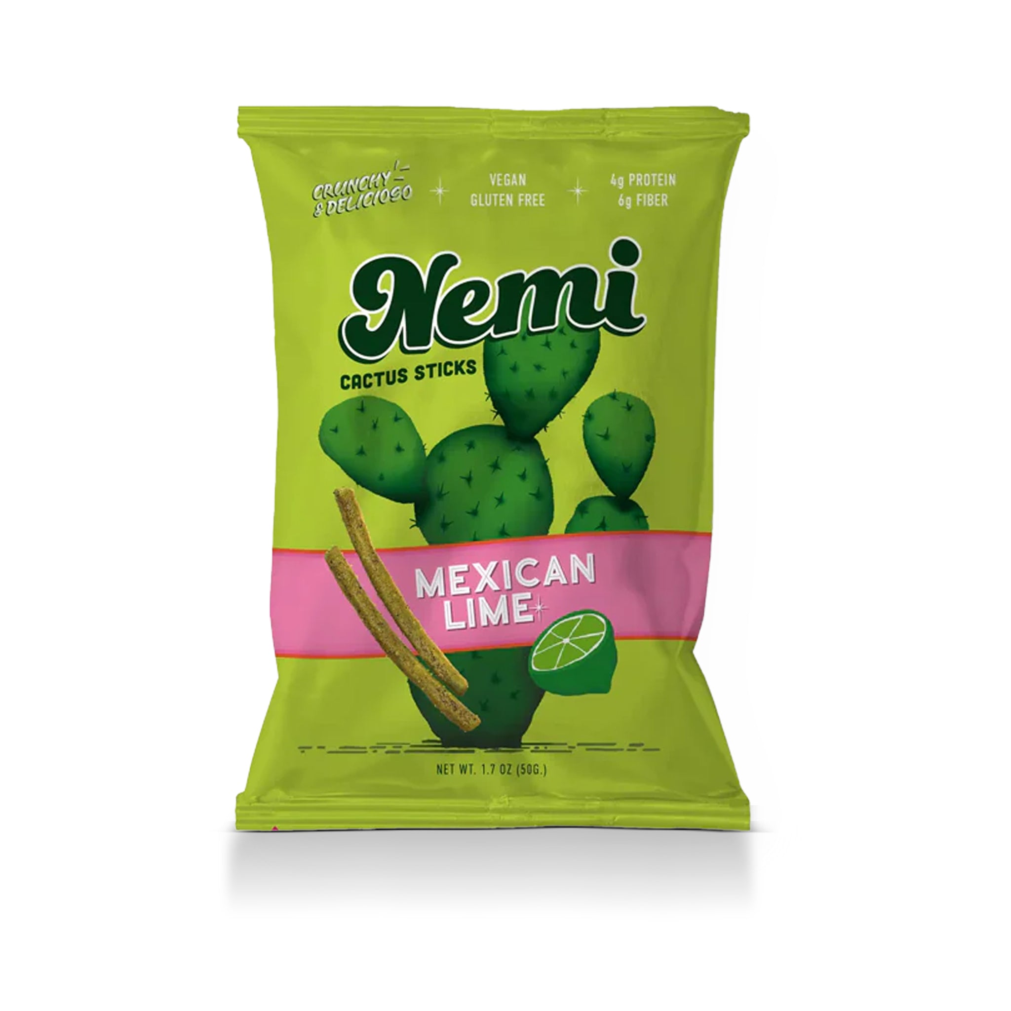 Nemi Snacks - Crunchy Nopales Cactus - Mexican Lime